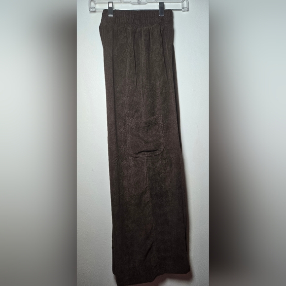 SO Goods For Life Womens Brown Corduroy High Rise Wide Leg Pants XS - Picture 12 of 16